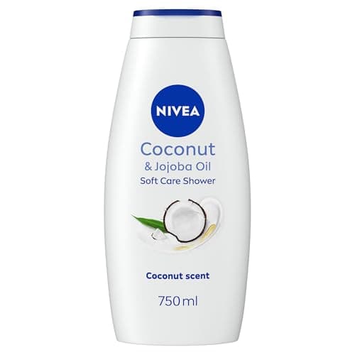 Image of NIVEA Coconut & Jojoba Oil Shower Cream (750ml), Moisturising Body Wash with Coconut and Jojoba Oil, Luxurious Shower Gel for Women, for Soft and Supple Skin
