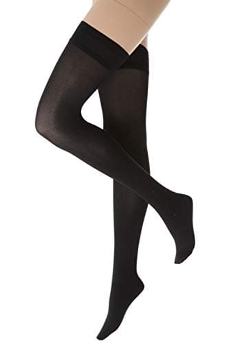 Image of Ladies 1 Pair Charnos 60 Denier Hold Ups - Large - Black