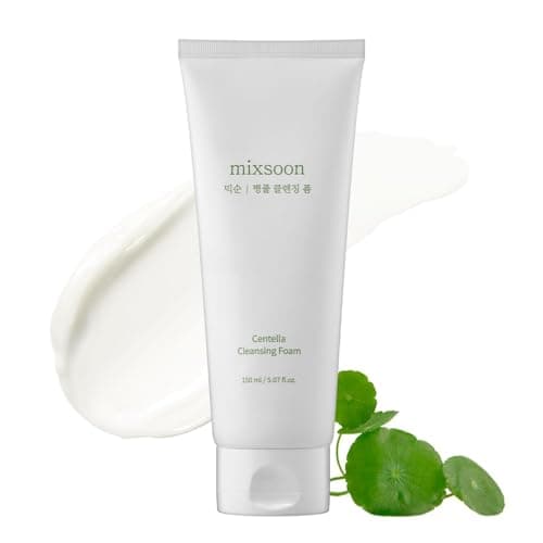 Image of mixsoon Centella Cleansing Foam - Hydrating Face Wash with CICA for Refined Clarity, Removes Impurities & Makeup for a Vibrant Glow, Non-Stripping Support for Sensitive Skin, 150ml
