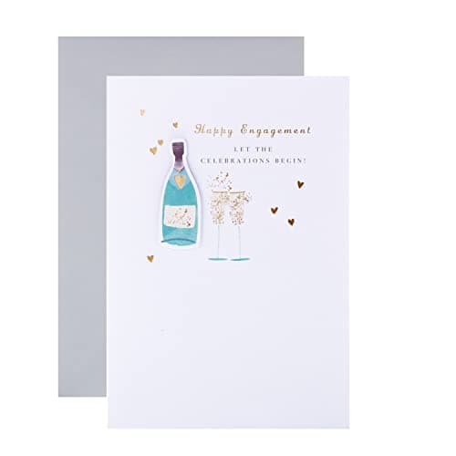 Image of Hallmark Engagement Congratulations Card - Contemporary Illustrated Textured Design