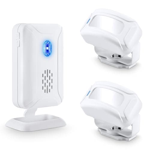 Image of NineLeaf Wireless Motion Sensor Alarm, Indoor Motion Sensor Alarm with Siren, Door Motion Sensor,Caregiver Pager for Elderly with 32Different Melodies 4Volume Adjustable for Business Hotel Home Office