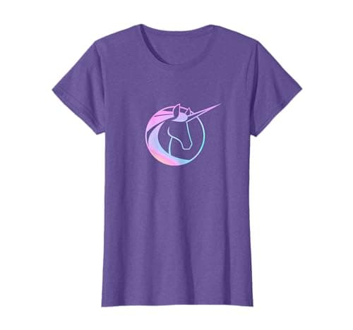 Image of Unicorn Academy Icon and Logo Front and Back Print T-Shirt