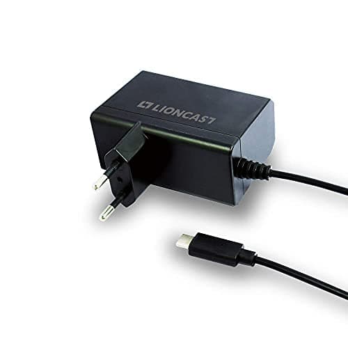 Image of Lioncast Nintendo Switch Power adapter | Type-c charger | Fast charging via USB-C (Portable and TV mode) | Switch Charging cable for simultaneous charging and playing your Nintendo Switch Lite