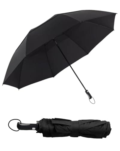 Image of Lorrrtta Golf Umbrella Windproof and Rainproof, 54 Inch Large Umbrella with Automatic Open, Double Vented Canopy for 2-3 People, Durable Outdoor Protection for Rain and Sun
