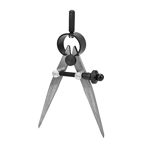 Image of 45# Steel Leather Craft Compass, Wing Divider Caliper with Quenched Leg, Spring Locking, 75-150mm - Precise Marking, Durable Construction, Ideal for Leatherwork and Metalwork (75mm)