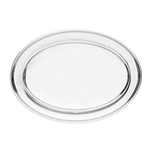 Image of Olympia Stainless Steel Oval Food Serving Tray 300mm/8 - Bar, Restaurant Metal Tray K363