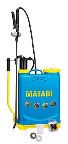 Image of Matabi - Manual Backpack Sprayer - 16L - Fibreglass Lance - 3 Positions Pressure Regulator - Padded Straps - Garden, Orchard and Agriculture - Super Green 16 - Made in Europe