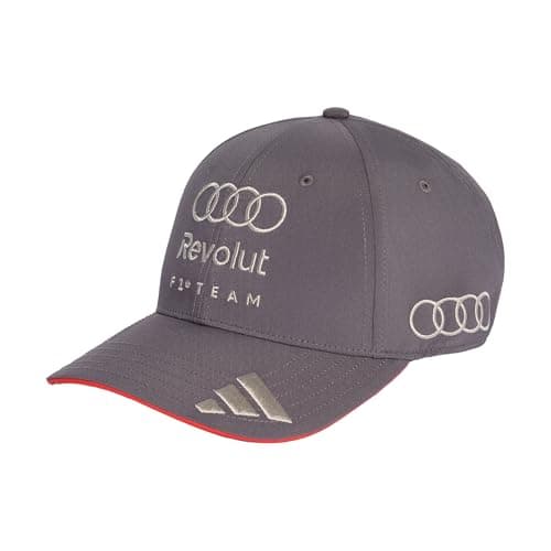 Image of adidas Unisex Audi REVOLUT Formula ONE Team Baseball Cap, Grey strata, M-L