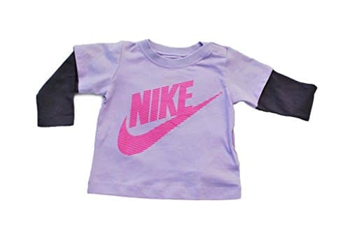 Image of NIKE Baby's Infant Unisex T-Shirt with Sleeves Purple