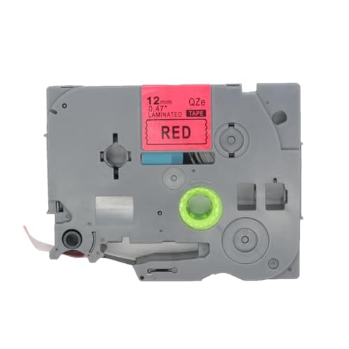 Image of BROVACS 1 Pack Black on Red Laminated Label Tape Compatible for Brother P-Touch Label Printer TZ 431 TZe 431 12mm 1/2" OPA4431