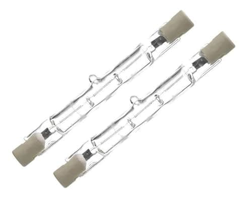 Image of Generic Linear Halogen Bulbs 120W = 150W, Eco Halogen Energy Saving Floodlight Security Light Bulbs J78, 78mm Length, 2250 Lumen - Pack of 2