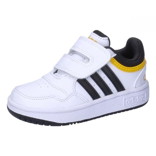 Image of adidas Unisex Kids Hoops Shoes, Cloud White/core Black/Supplier Colour, 7 UK Child