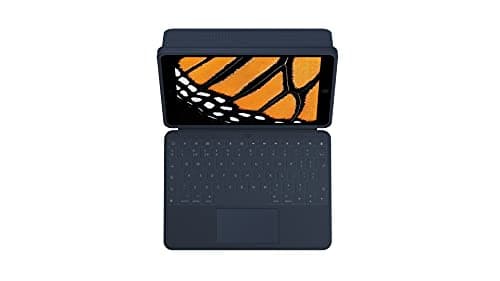 Image of Logitech Rugged Combo 3 Touch iPad Keyboard Case (7th, 8th, & 9th generation - 2019, 2020, 2021) with Trackpad and Smart Connector for iPad, QWERTY UK English Layout - Classic Blue
