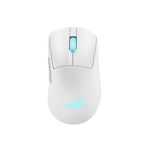 Image of ASUS ROG Keris II Ace Wireless Gaming Mouse, 54g Lightweight, AimPoint Pro 42K Optical Sensor, Optical Micro Switches, SpeedNova Wireless, ROG Polling Rate Booster, Esports & FPS Gaming, White