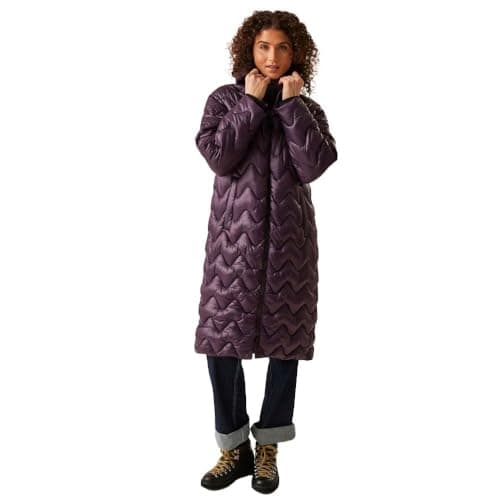 Image of Regatta Womens Cambrie II Longline Padded Jacket - Deep Plum - 20