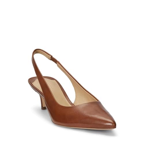Image of LAUREN Ralph Lauren Women's Lolah Pump, Deep Saddle Tan, 5 UK