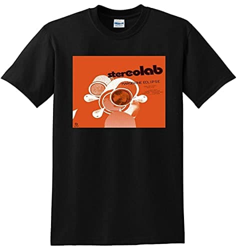 Image of jargon Stereolab T Shirt Margerine Eclipse Vinyl Cd Cover Black L