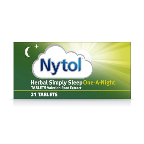 Image of Nytol Herbal Simply Sleep One A Night Tablets - Herbal Remedy with Natural Active Ingredients Used to aid Sleep - 21 Count (Pack of 1)