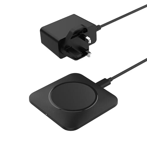 Image of Belkin BoostCharge Pro Universal Easy Align Wireless Charging Pad, 15W Fast Charger for Apple iPhone, Samsung Galaxy, Apple Airpods Pro, and Other MagSafe Enabled Devices - Black