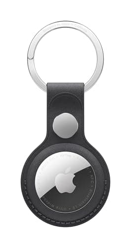 Image of Apple AirTag FineWoven Key Ring - Black 
