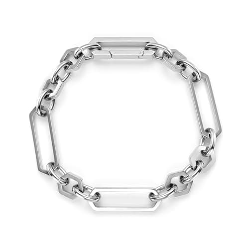 Image of Olivia Burton Women's HEX LINK Collection Link Bracelet in Stainless Steel - 24100370
