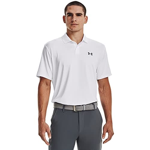 Image of Under Armour Mens Performance Polo Shirt White L