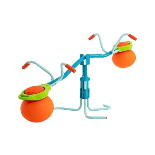 Image of TP Toys Spiro Hop Seesaw Outdoor Bouncing & Spinning 360° Garden Toy with Inflatable Cushioned Seats, Adjustable Height & Counterbalanced Design for Kids Outdoor Playground Toy