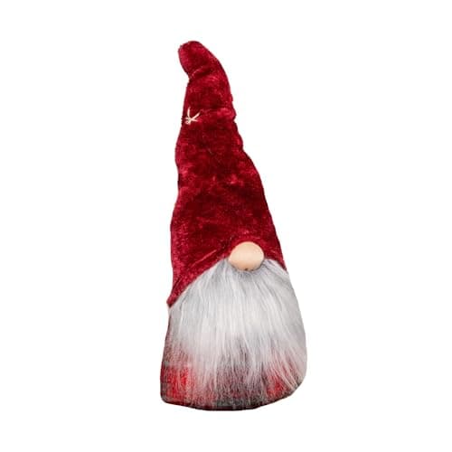 Image of Samuel ALEXANDER 48cm Red Tartan Sitting Christmas Gonk with Snowflake Hat