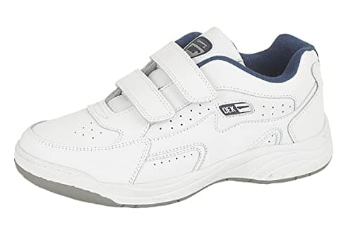 Image of Dek Mens Orleans Wide Trainers Touch White , White, 6 UK