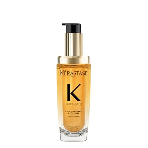 Image of Kérastase NEW Elixir Ultime L'Huile Original Hair Oil, Hydrating Oil Serum to Smooth Frizz and Add Shine, With Wild Camellia, Strengthens and Provides Heat Protection, All Hair Types