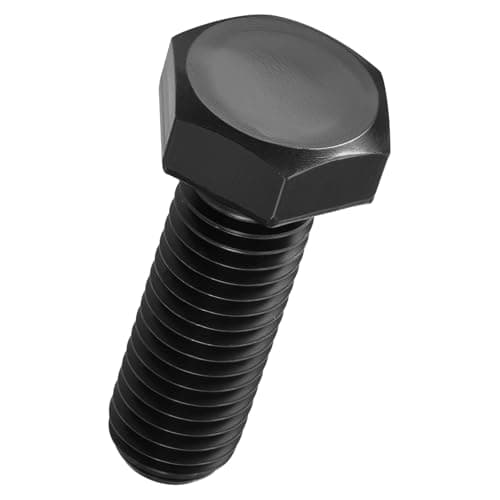 Image of Kozelo 8 Pcs Hex Head Screws Bolts - [M12-1.75x35] Carbon Steel Grade 10.9 Fully Threaded Hex Tap Metric Hexagon Head Machine Bolts Right Hand External Hex Drive, Black