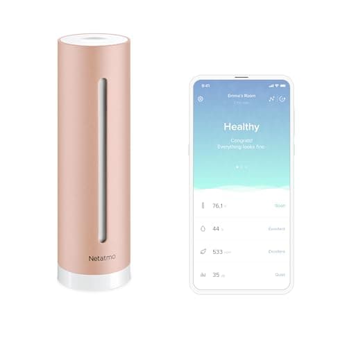 Image of Netatmo Smart Indoor Air Quality Monitor, CO2 Sensor, Temperature, Humidity, Noise - Home Control, Healthy Environment, Automatic Alerts for Better Air at Home - NHC-UK