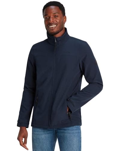 Image of TOG24 Feizor Lightweight Mens Softshell Jacket, Windproof, Showerproof Zip Up Outdoor Jacket
