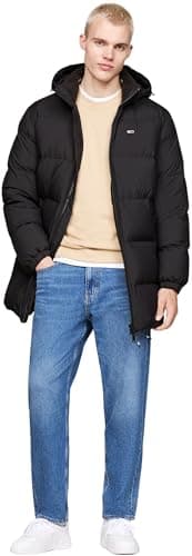 Image of Tommy Jeans Men's TJM Essential Down Parka Dm0Dm20466 Other Jackets, Black (Black), 4XL Große Größen