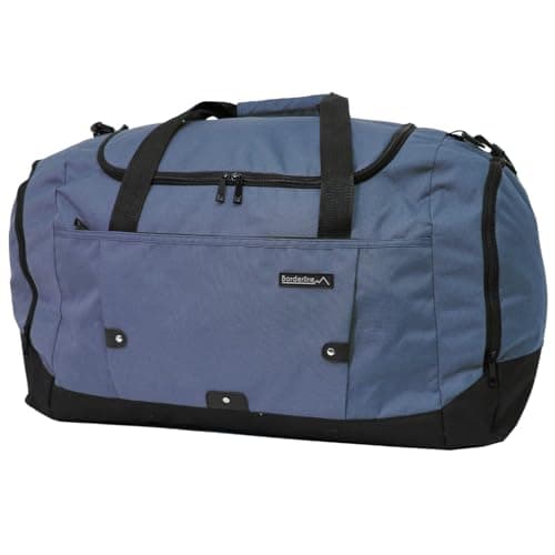 Image of Medium Sports Holdall 40L – 52x31x25cm Gym Bag, Travel Duffle Bag with Shoulder Strap – Lightweight Carry-On Cabin Luggage for Men & Women - Navy