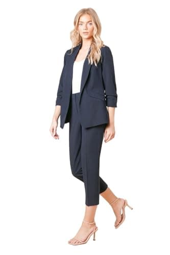 Image of Dorothy Perkins Slim Ankle Grazer Trouser, 18, Navy