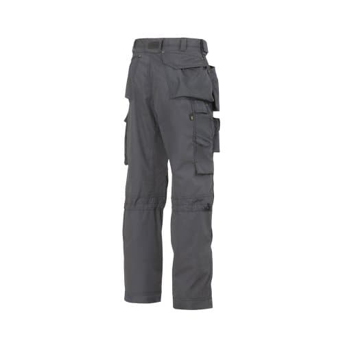 Image of Snickers 32235804046, Floor Layer Trousers - Steel Grey/Black ,46, Reg 46 (W31 L32)
