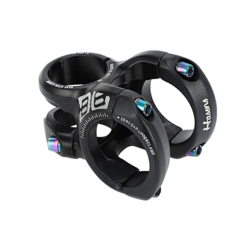 Image of INFINAUTO Mountain Bike Stem Short Handlebar, 35mm Stem 40mm, Bicycle Road Bike MTB BMX Fixie Gear Cycling, 0-Degree Rise Cycles Short Stem, Black, 1 Pc