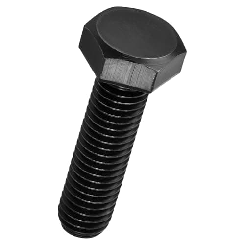 Image of Kozelo 30 Pcs Hex Head Screws Bolts - [1/4"-20x1-1/4"] 304 Stainless Grade A2-70 Steel Fully Threaded Hex Tap Hexagon Head Screw Machine Bolt Right Hand External Hex Drive, Black