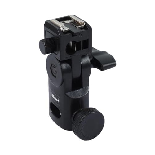 Image of Standard Hot Shoe Mount Flash Bracket Studio Photo Umbrella Holder Support Compatible with Speedlite Flash Light Stand