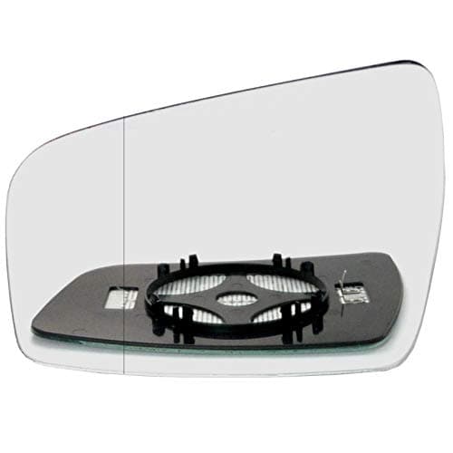 Image of LT2CP Heated Wing Mirror Glass Left Passenger Side for Vauxhall Zafira B 2009–2014 Clip-On Replacement with Backing Plate