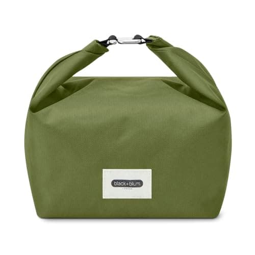 Image of Black+Blum Insulated Lunch Bag 6.7L - Recycled Roll Top Cool Bag, Leak Proof Thermal Cooler for Women & Men, Reusable Packed Meal Carrier, BPA Free, Moss