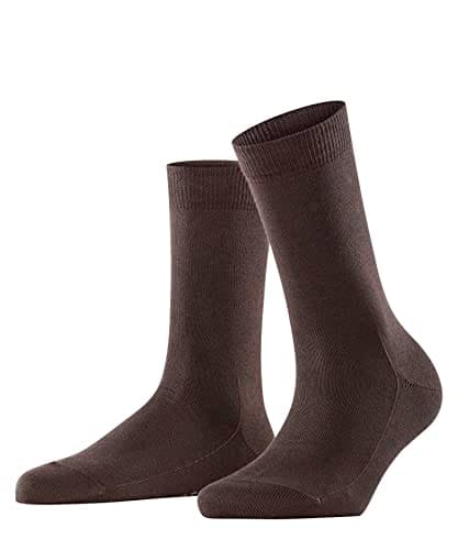 Image of FALKE Women's Family W So Sustainable Cotton Plain 1 Pair Socks, Brown Dark 5239, 5.5-8