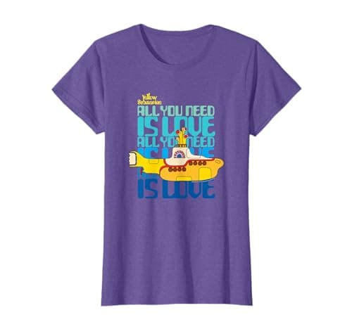 Image of The Beatles - Yellow Submarine All You Need Is Love T-Shirt