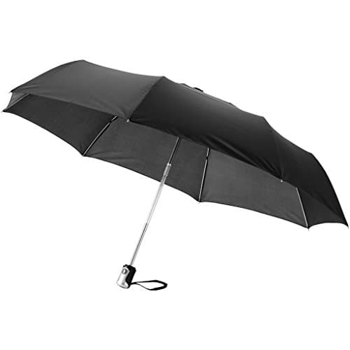 Image of Bullet 21.5in Alex 3-Section Auto Open And Close Umbrella (One Size) (Solid Black)