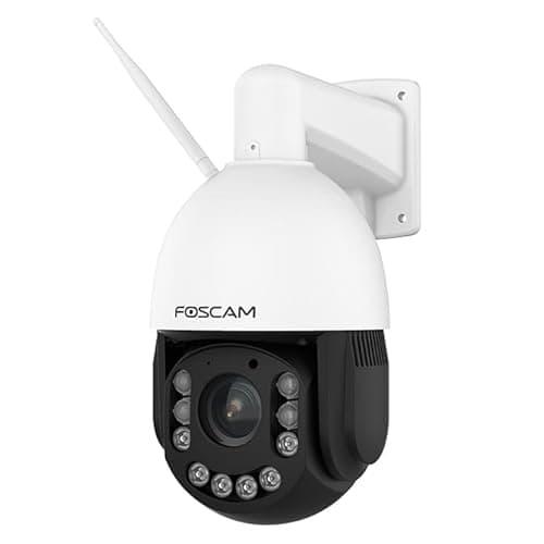 Image of Foscam SD4H Outdoor Security Camera, QHD, WiFi PTZ, 18x Optical Zoom, 2-Way Audio, AI Detection (White)