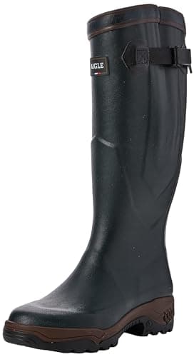 Image of Aigle PARCOURS 2 VAR – Men's Rubber Boots | Anti-fatigue, calf-high with adjustable strap | Ideal for hunting, work, and farming | 100% waterproof