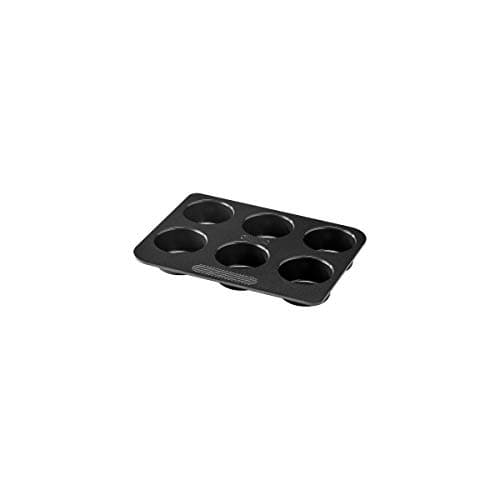 Image of Pyrex Magic Non-Stick Carbon Steel 6 Cup Muffin Tray. Oven, Fridge and Freezer Safe
