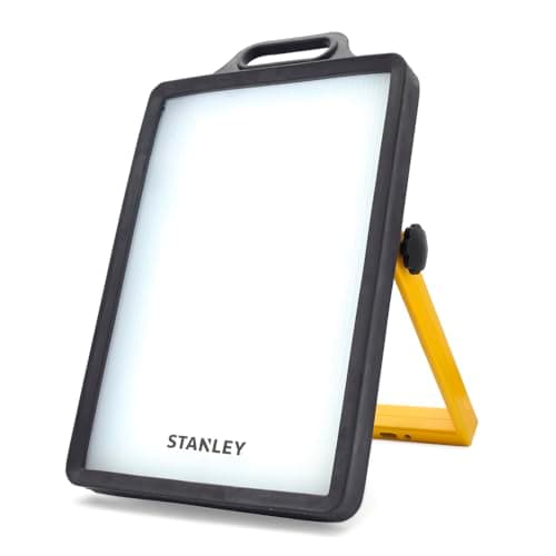 Image of LITECRAFT Stanley Floodlight 50 Watt LED IP44 Rated Work Area Panel Light - Black
