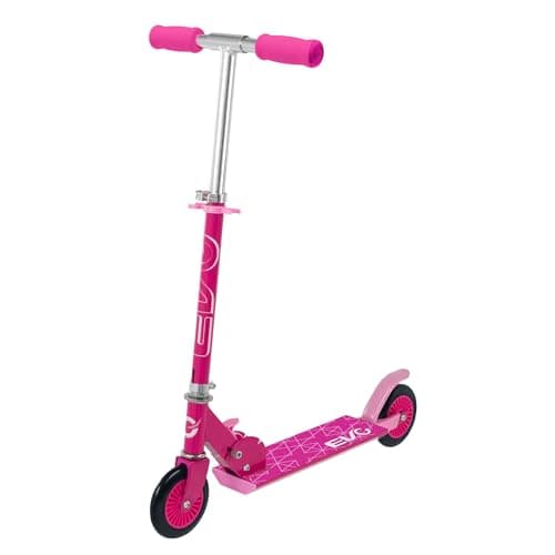 Image of Evo Inline Kids' Scooter | 2 Wheeled, Adjustable Height, Easy Foldable - Ages 5+ (Pink)